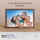Promate Full HD Digital Photo Frame With 10.1" Touch Screen, Wireless app Control, 16GB Storage, USB/TF Card Support, Dual Speakers, Multi Picture &amp; Video Formats Compatibility, Memoria-10 Pine