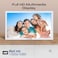 Promate Full HD Digital Photo Frame with 15.6-Inch Touchscreen, 32GB Storage, Wireless App Control, Multi Picture &amp; Video Formats Compatibility, USB/TF Card Support, Dual Speakers, Memoria-15 White