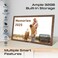 Promate Full HD Digital Photo Frame with 15.6-Inch Touchscreen, 32GB Storage, Wireless App Control, Multi Picture &amp; Video Formats Compatibility, USB/TF Card Support, Dual Speakers, Memoria-15 Pine