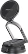 Promate 15W MagSafe-Compatible Wireless Car Charger with Dual Mounting Options, FOD Detection, Locking Mechanism, Quick Alignment, Adjustable Arm, 360 Rotatable Base, MagNeo-15W Black