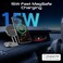Promate QI2 Certified Magnetic Wireless Car Charger Mount with 15W MagSafe Compatible Fast Charging, Extendable Rotatable Swing Arm, Dashboard and LCD Screen Compatibility, MagMate-1 Black