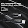 Promate 2-In-1 USB-C Cable With Dual USB-C Connectors, Ultra-Fast PD140W Charging, PD3.1 Support, 480Mbps Data Transfer, 1.4m Braided Durable Cable, Broad Compatibility, PowerLink-3C Black