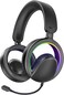 Promate Novon Open-Ear Bluetooth Headphones with Detachable Mic, RGB Light Modes, 40mm Dynamic Drivers, 20H Battery, Bluetooth v6.0, ABS-PC Build For Gaming, Workouts, and Streaming Black