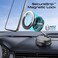 Promate Fast Wireless Charger Mount For MagSafe iPhones, Magnetic Car Phone Holder with 360 Rotation, 16N Strong Grip, Dual USB-C, Foldable Design, Durable Zinc Alloy - Black