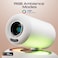 Promate 250 ANSI Lumens Portable Projector, Android 13, Wi-Fi, Bluetooth 5.4, Auto Keystone Correction, Auto Focus, RGB Modes, 32-200 Inch Screen, HDMI Input, USB &amp; HDD Playback, Mini Size Beamer-250R