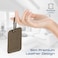 بطاقة أمتعة جلدية ذكية من بروميت هاشتاغ مزودة بميزة تتبع أبل "Find My Tracker"، وحماية RFID، وشحن لاسلكي، وتنبيه 90 ديسيبل، وبطارية تدوم 6 أشهر، وتقنية بلوتوث 5.2 لأجهزة أبل فقط - بني