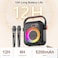 JYX Karaoke Machine with 2 Wireless Microphones, Portable Bluetooth Speaker with RGB Lights, Supports TF/USB, AUX, FM, REC, TWS &ndash; Perfect Karaoke System for Parties, PA System for Adults/Kids