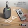 Promate Tingz CrystalSound Wireless Bluetooth 5.4 Speaker, 7W Loud Stereo Sound, RGB Light Modes, Waterproof IPX6, TWS Dual Pairing, TF/USB/AUX/FM, Built-in Mic, 1800mAh Battery, 10M Range Black