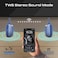 Promate Tingz CrystalSound Wireless Bluetooth 5.4 Speaker, 7W Loud Stereo Sound, RGB Light Modes, Waterproof IPX6, TWS Dual Pairing, TF/USB/AUX/FM, Built-in Mic, 1800mAh Battery, 10M Range Blue