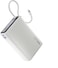 20000mAh Power Bank with Built-in USB-C Cable, 35W PD Fast Charging Portable Charger with TFT Smart Display, 3-Port, USB-C, USB-A for iPad, iPhone 17/16 Series, Samsung S25 Ultra, Airpods and More - White