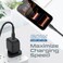Promate Super-Flexible 60W USB-C to USB-C Fast Charging Cable (3M) PD 3A Type-C Charger Cord For iPhone 15 16 17 Tablets, Laptops, MacBook, iPad Pro, Samsung S23 S24 S25 ZFold5, Pixel - Black