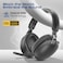 Promate Serene-2 Hi-Res Audio Over-Ear Headphones with Hybrid ANC -40dB, 1000mAh Battery for 100H Playtime, ENC Mic, Ultra-Low Latency 2.4GHz Dongle, Fast Charging, Ergonomic Comfort, Deep Bass