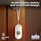 Promate InfraSense Portable Hidden Camera Detector with Infrared Lens Detection, Red Light Scanner, 80dB Anti-Theft Alarm, Emergency Siren, LED Flashlight, Rechargeable Privacy Protection, White