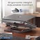 Promate AirBase-2 Laptop Cooling Pad with 3 Silent Cooling Fans, Adjustable Ergonomic Height Stand, Dual USB-C Connectivity, Integrated Phone Holder, LED Lighting, Metal Mesh Design for Laptops