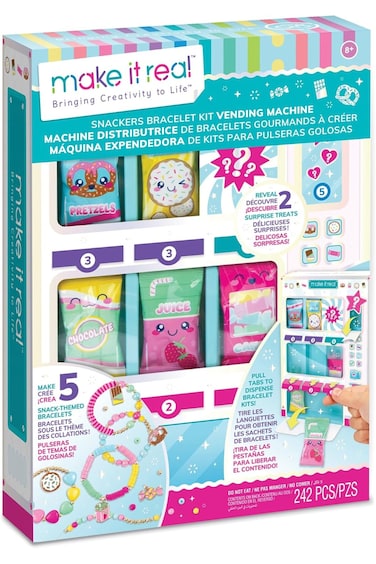 Make It Real Snackers Bracelet Kit Vending Machine 1709