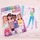 Make It Real - Fashion Design Sketchbook: Blooming Vibes Kids Kit Coloring Book For Girls 6-14