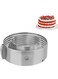 newlineny 2 pieces adjustable multilayer circular molding plating forming round cake rings set of 2 2 sizes round adjustable cake rings set stainless steel, NY-SCR-RD14A05003, NY-AMCCR2-10B0304