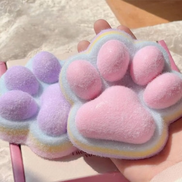 Squishy Toys 12cm Stress Relief fidget Toy For Kids And Adults Stress Relief, Parent-Child Party Interactive sensory Toys,Giant Cat Paw Squeeze pack of 2