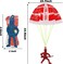 Parachute Toy Pack of 20 Pcs, Multicolor - Free Flying Parachute Toys for Kids Boys and Girls, Age 3+, 20 Pieces, Lightweight, Plastic and Thread Material