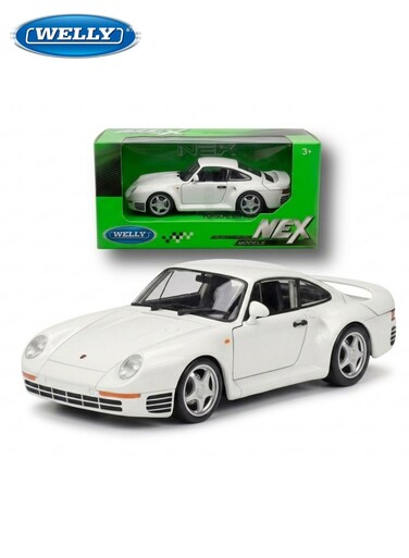 1:24 Porsche 959 Diecast Model Car - White