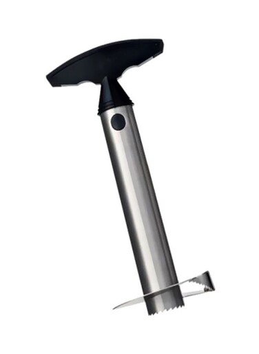 Pineapple Corer Silver/Black 25x11x9cm