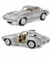 1:36 Scale Pull Back Action Door Openable 1963 Corvette Sting Ray Miniature Diecast Metal Toy Car
