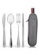 Four-Piece Cutlery Set: Knife, Fork, Spoon and Chopsticks Travel and Camping Tableware