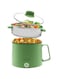 Supvox Electric Hot Pot, 1.6L Mini Multifunction Electric Cooker, with 2 Power Setting and Over-Heating Protection Control Ramen Cooker, Mini Non-Stick Electric Cooker for Stir Fry, Stew and Steam