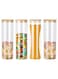 Glass Storage Jar with Bamboo Lids,Glass Airtight Canisters sets,Spice Jar, Pantry Organization and Storage Containers Ideal for Sugar, Coffee, Cookie, Candy,Cereals (1400ml/49.3 oz, Set of 4)