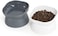 Joyzzz Elevated Cat Food Bowl, Tilted Elevated Double Use Cat Bowls, Raised Cat Food Bowls Stress Free Backflow Prevention, Protect Pets' Spines Cat Bowls or Water Bowl