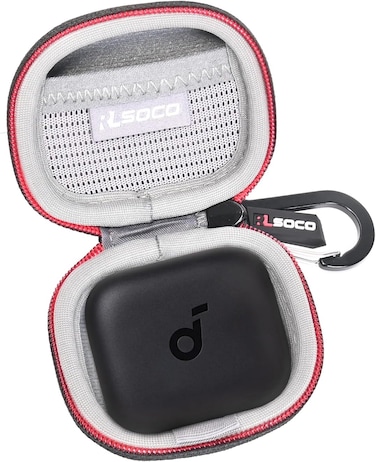 RLSOCO Hard Case for Anker Soundcore P30i Noise Cancelling Earbuds   Travel Organzier Case Cover Shockproof, Dustproof, Water-Resistant Storage Pouch with Carabiner (Case Only)