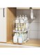 Multi-Purpose Bathroom Under Sink Organizers and Storage, 3-Tier, Stackable Clear Pantry Organization and Storage, acrylic pantry organizers, Pull Out Kitchen Cabinet Organizer with Movable Dividers