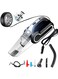 DOOKOO 4 in 1 Handheld Vacuum Cleaner, 120W DC 12V Up to 8000Pa Car Vacuum Cleaner Cordless with Searchlight, Tire Pressure Gauge and Car Inflator, Lightweight &amp; Portable Car Hoover for Car/Home/Pet