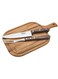Tramontina Churrasco 3-Pieces Barbecue Carving Set with Stainless Steel Blades and Treated Brown Polywood Handles and Wood Cutting Board