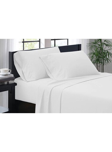 Home Retreat Flat Sheet 240x260cm-White
