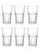 6 Piece Basic Glass Set for Water &amp; Juice, 300ml Capacity - Clear