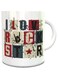 Impress Love Rock Star Design Ceramic Coffee Mug (White)