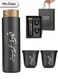 Insulated Cup Gift Box Set,3pcs/set Coffee Insulated Cup Set Includes 500ml Stainless Steel Thermos And 2 80ml Double-Layer Coffee Cups, 12-Hour Heat and Cold Insulation, Leak-Proof and Easy to Clean, Perfect for Travel, Office, and Camping, Suitable For Gifts, Saudi National Day Gift.