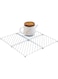 Stainless Steel Square Trivets, Set of 4 Coasters, Durable, Stylish Surface Protection for Kitchen &amp; Dining, Easy to Clean, Ideal for Hot Pots, Pans, Mugs, Glasses, and Everyday Use
