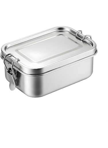 Blackstone Premium Stainless Steel Lunch Box   Leakproof Steel Lid with Silicone Gasket   Durable &amp; Eco-Friendly Box for Office, School &amp; Travel   BPA-Free &amp; Dishwasher Safe (0.9L (1-Tier))