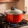 Kawashi 26 cm Non‑Stick Casserole with Glass Lid   Built‑In Steam Vent