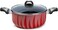 Kawashi 32 cm Extra‑Large Casserole Pot   Tempered Glass Lid with Steam Vent