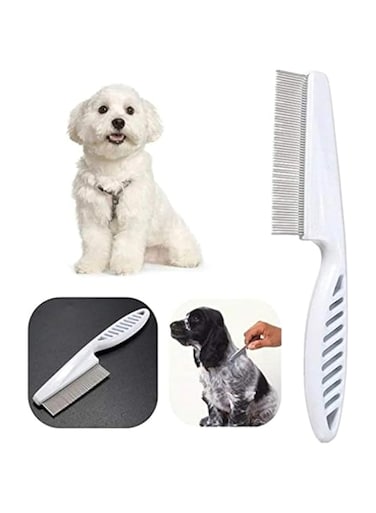 SOLDOUT&trade; Pet Grooming Tool Flea Removal Comb Stainless Steel Pin Pet Hair Lice Comb Fleas Combs For Dogs and Cats Pets Universal Remover