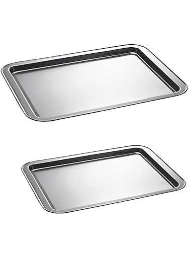Blackstone Non Stick Cookie Sheet Baking Pan Tray, Rectangle BSC0701+BSC0702(SET OF 2)