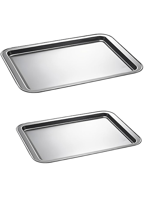 Blackstone Non Stick Cookie Sheet Baking Pan Tray, Rectangle BSC0701+BSC0702(SET OF 2)