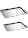 Blackstone Non Stick Cookie Sheet Baking Pan Tray, Rectangle BSC0701+BSC0702(SET OF 2)