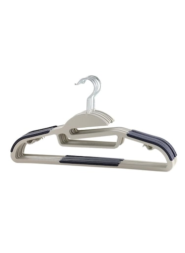 ManGotree 10-Pack Plastic Clothes Hangers,Ultra Thin Non Slip Clothes Hanger Space Saving Coat Hangers, 360&deg;Rotating Hook,Pant Hangers (SG-WT-BLUE)