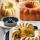 Fluted Ring Cake Tin 24cm &ndash; Non-Stick Carbon Steel Bundt Cake Pan   Leakproof Round Baking Mold for Cakes, Bread &amp; Desserts   Heavy-Duty, Easy Release, Even Heating