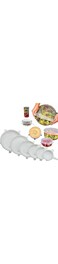 LUKSYOL Silicone Stretch Lid Covers - Versatile Eco-Friendly Food Storage Solution for Bowls, Containers, and More! Reusable, Durable, Microwave and Freezer Safe (Set of 6)