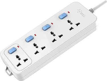 Gongniu 4 Socket Extension Board with 4 Switch and Wire   Power Extension for Home, Office   Extension Socket